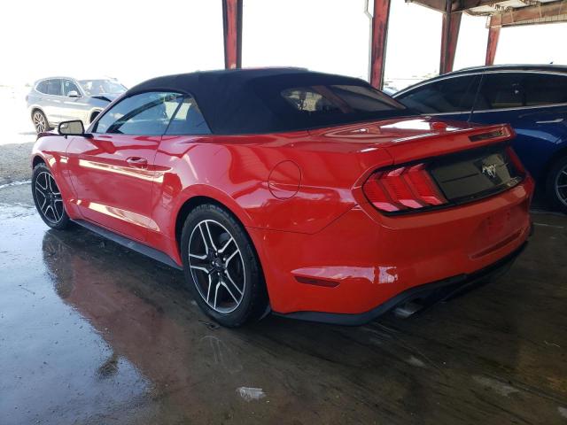 1FATP8UH1K5171083 - 2019 FORD MUSTANG RED photo 2