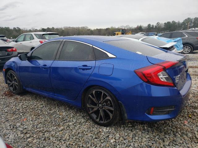 2HGFC2F84MH545194 - 2021 HONDA CIVIC SPORT BLUE photo 2