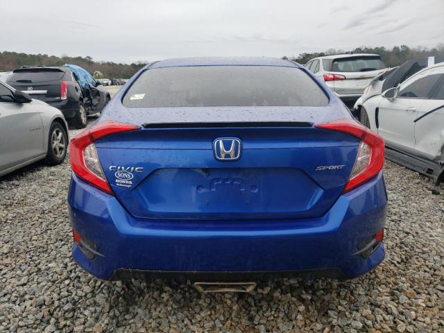 2HGFC2F84MH545194 - 2021 HONDA CIVIC SPORT BLUE photo 6