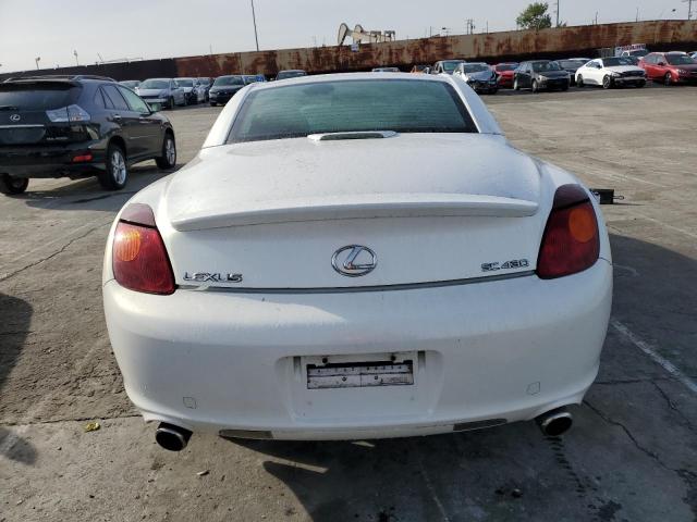 JTHFN48YX30044376 - 2003 LEXUS SC 430 WHITE photo 6