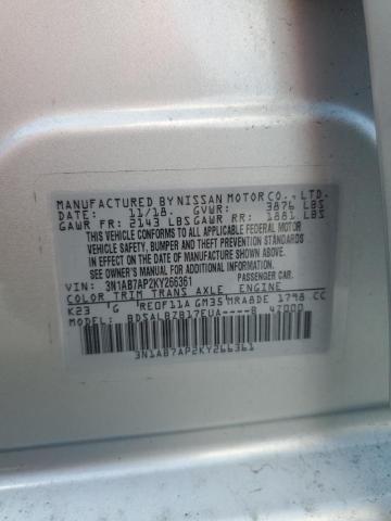 3N1AB7AP2KY266361 - 2019 NISSAN SENTRA S SILVER photo 13