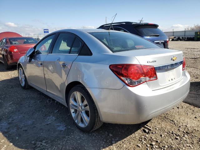 1G1PH5S91B7239530 - 2011 CHEVROLET CRUZE LTZ SILVER photo 2