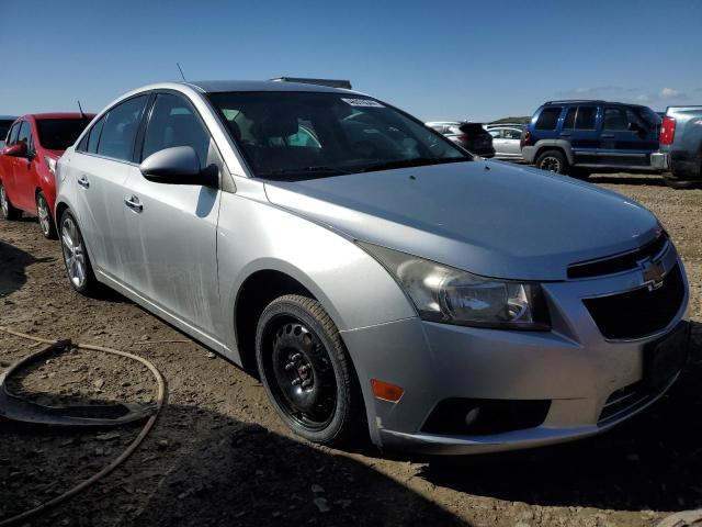 1G1PH5S91B7239530 - 2011 CHEVROLET CRUZE LTZ SILVER photo 4