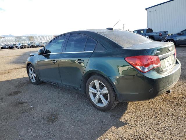 1G1PE5SB0F7258555 - 2015 CHEVROLET CRUZE LT GREEN photo 2