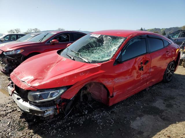 2HGFC2F84MH529450 - 2021 HONDA CIVIC SPORT RED photo 1