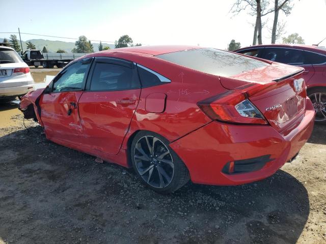 2HGFC2F84MH529450 - 2021 HONDA CIVIC SPORT RED photo 2