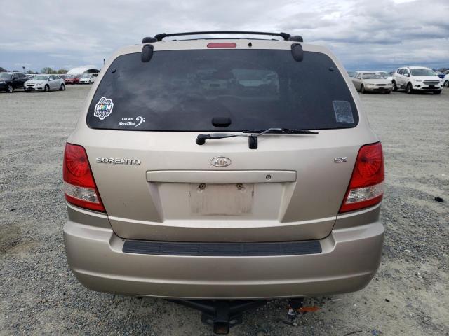 KNDJC733845332111 - 2004 KIA SORENTO EX BROWN photo 6