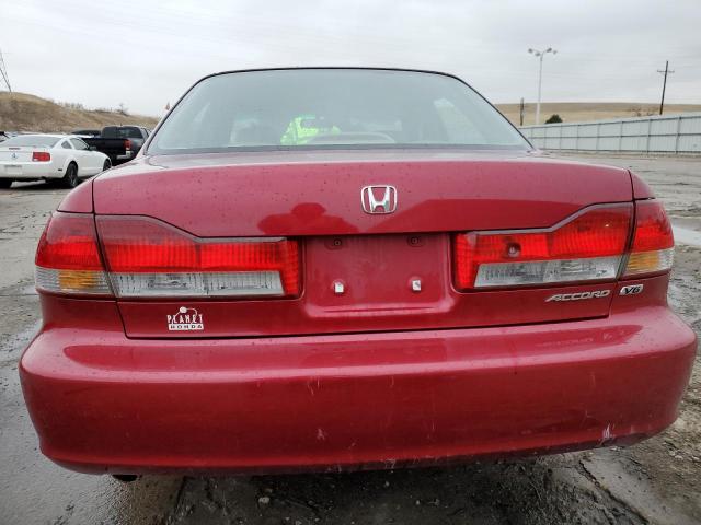 1HGCG16532A051282 - 2002 HONDA ACCORD EX BURGUNDY photo 6