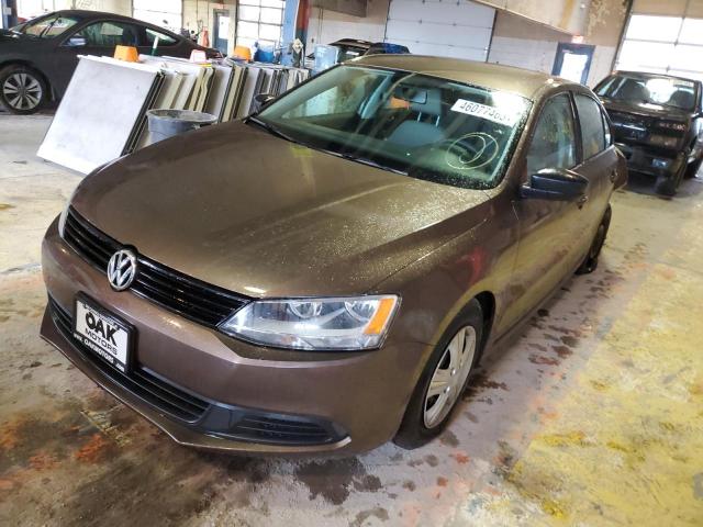 3VW2K7AJXEM252097 - 2014 VOLKSWAGEN JETTA BASE 棕色 照片 1