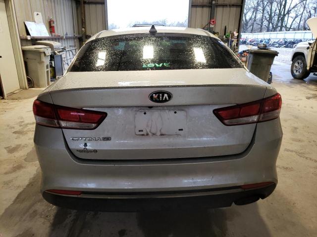 5XXGT4L31JG186988 - 2018 KIA OPTIMA LX SILVER photo 6