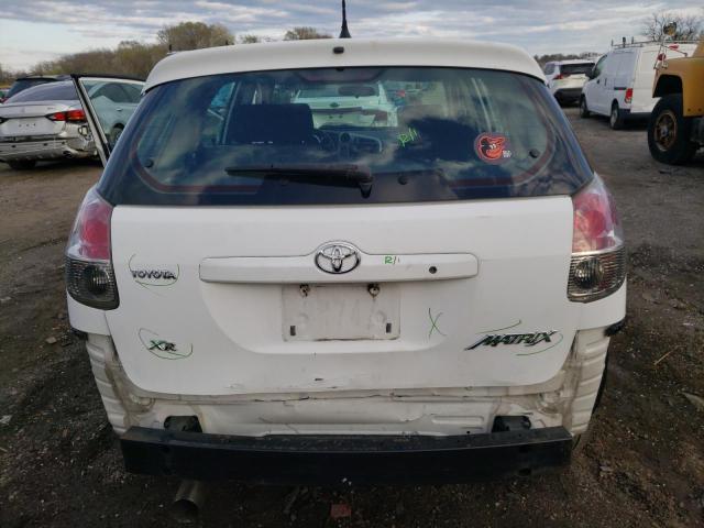 2T1KR32E48C708200 - 2008 TOYOTA COROLLA MA XR WHITE photo 6