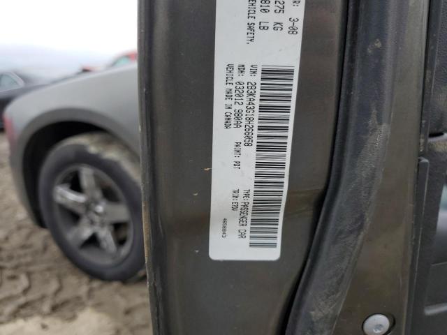 2B3KA43G18H266058 - 2008 DODGE CHARGER GRAY photo 12