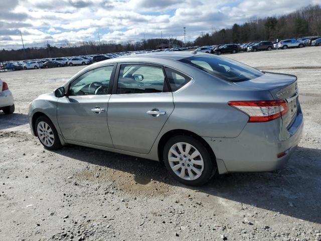 3N1AB7AP1DL626588 - 2013 NISSAN SENTRA S GRAY photo 2