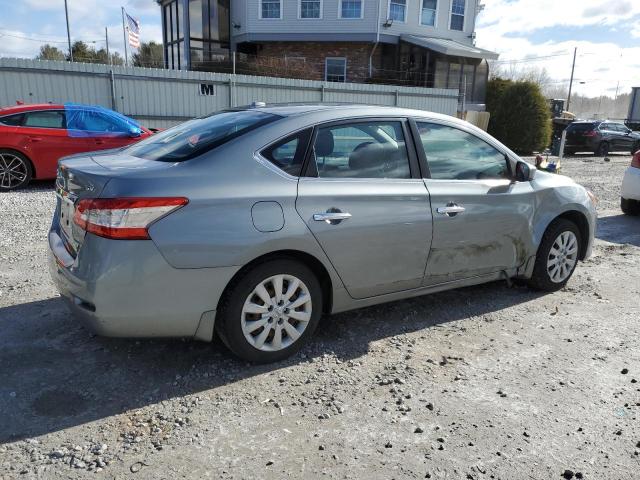 3N1AB7AP1DL626588 - 2013 NISSAN SENTRA S GRAY photo 3