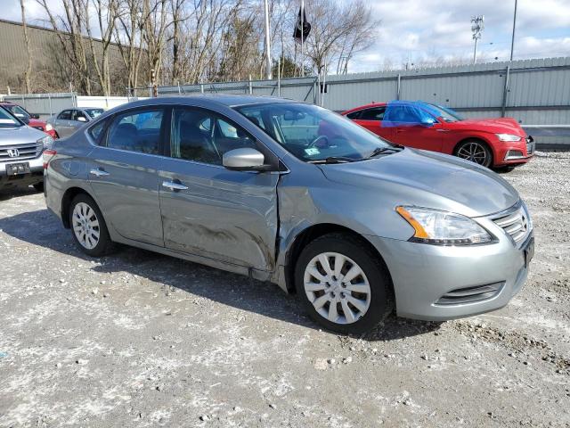 3N1AB7AP1DL626588 - 2013 NISSAN SENTRA S GRAY photo 4