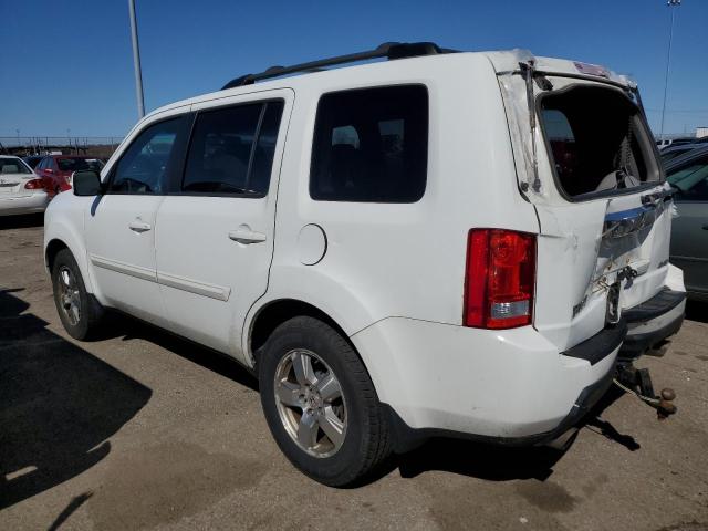 5FNYF4H76BB059441 - 2011 HONDA PILOT EXLN WHITE photo 2