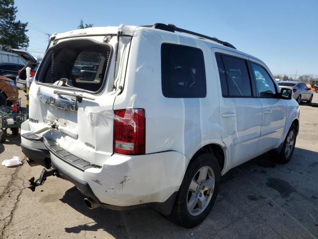 5FNYF4H76BB059441 - 2011 HONDA PILOT EXLN WHITE photo 3