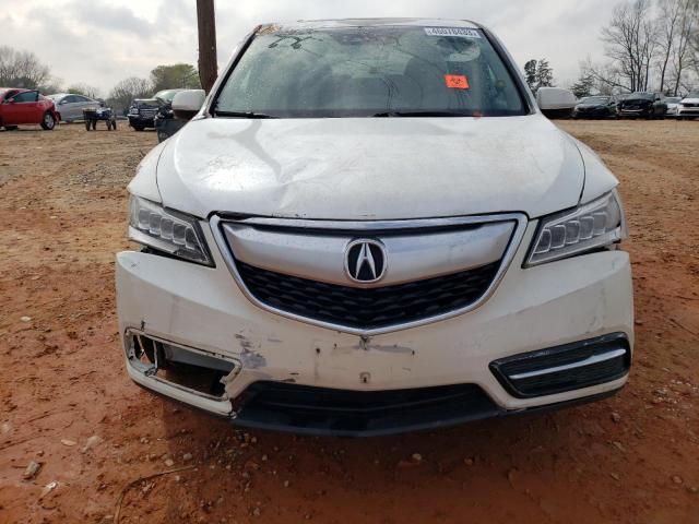 5FRYD4H47GB024652 - 2016 ACURA MDX TECHNOLOGY WHITE photo 5
