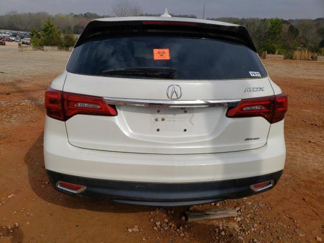 5FRYD4H47GB024652 - 2016 ACURA MDX TECHNOLOGY WHITE photo 6