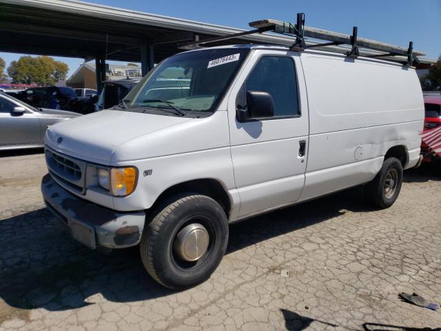 1FTSE34L91HB12623 - 2001 FORD ECONOLINE E350 SUPER DUTY VAN WHITE photo 1