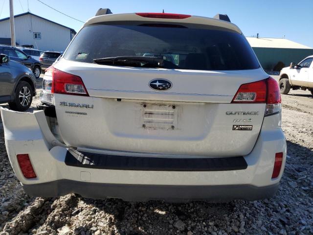 4S4BRBKC6B3383134 - 2011 SUBARU OUTBACK 2.5I LIMITED WHITE photo 6