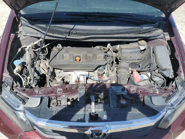 2HGFB2F83CH552090 - 2012 HONDA CIVIC EX BURGUNDY photo 11