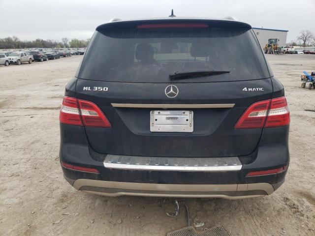 4JGDA5HB5CA013161 - 2012 MERCEDES-BENZ ML 350 4MATIC BLACK photo 6