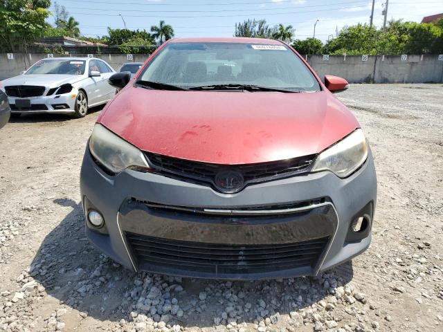 2T1BURHE9EC177614 - 2014 TOYOTA COROLLA L RED photo 5