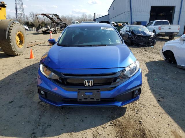 2HGFC2F87LH555863 - 2020 HONDA CIVIC SPORT BLUE photo 5