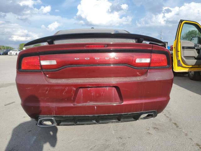 2C3CDXCT6EH308166 - 2014 DODGE CHARGER R/T RED photo 6