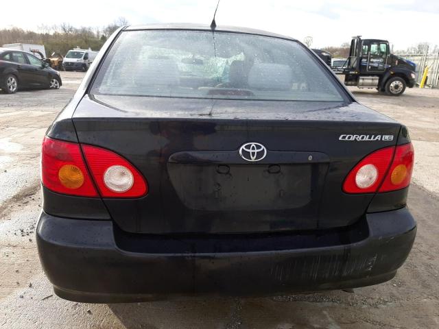 2T1BR32E54C283676 - 2004 TOYOTA COROLLA CE BLACK photo 6