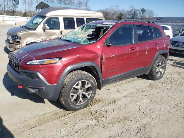 1C4PJMBS2GW309767 - 2016 JEEP CHEROKEE TRAILHAWK RED photo 1