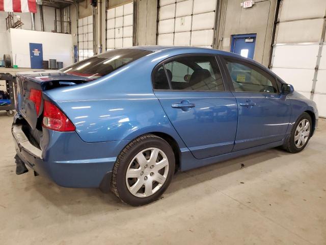 1HGFA165X7L118812 - 2007 HONDA CIVIC LX BLUE photo 3