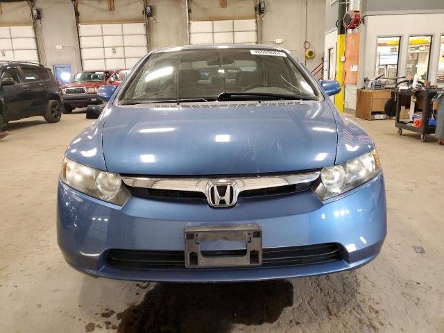 1HGFA165X7L118812 - 2007 HONDA CIVIC LX BLUE photo 5