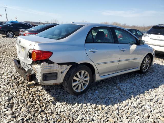 2T1BU4EE0AC282432 - 2010 TOYOTA COROLLA BASE SILVER photo 3