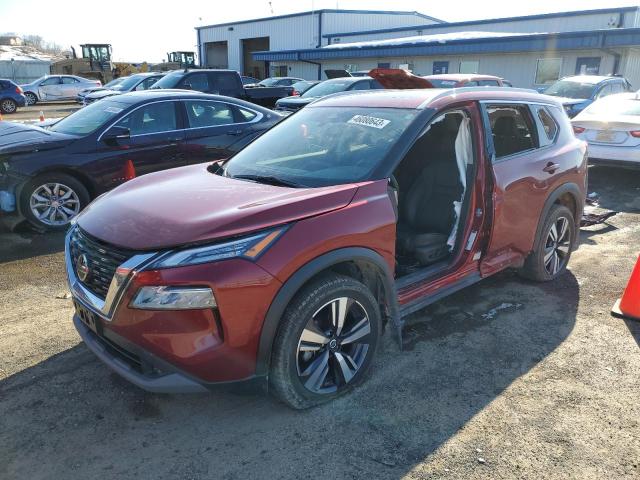 5N1AT3CB9MC740429 - 2021 NISSAN ROGUE SL MAROON photo 1