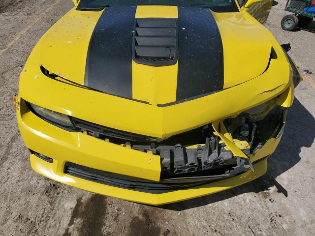 2G1FK1EJ3E9234201 - 2014 CHEVROLET CAMARO 2SS YELLOW photo 11