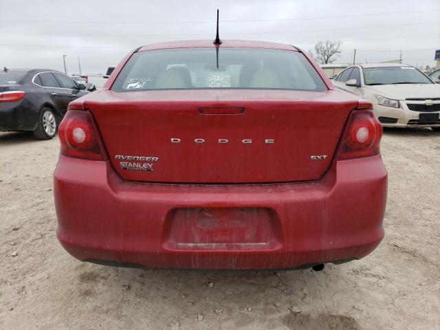 1C3CDZCB3EN128136 - 2014 DODGE AVENGER SXT RED photo 6