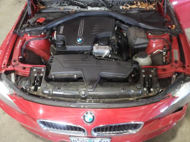 WBA3B1G5XENS77681 - 2014 BMW 320 I RED photo 11