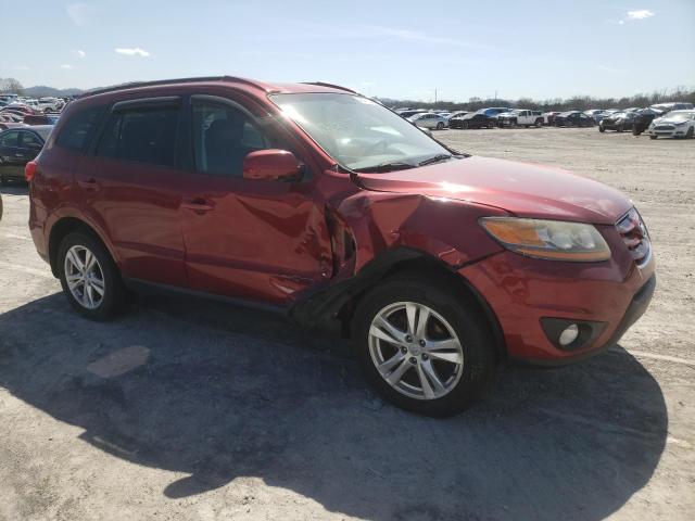 5XYZHDAG9BG018609 - 2011 HYUNDAI SANTA FE SE RED photo 4