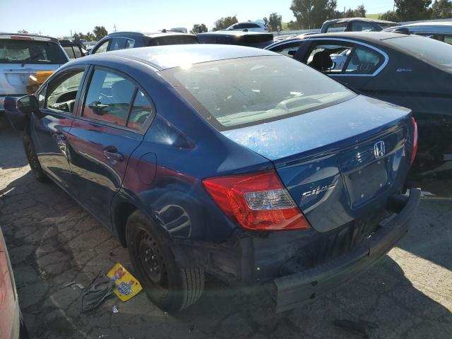 19XFB2F54CE342890 - 2012 HONDA CIVIC LX BLUE photo 2