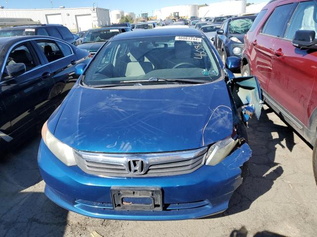 19XFB2F54CE342890 - 2012 HONDA CIVIC LX BLUE photo 5