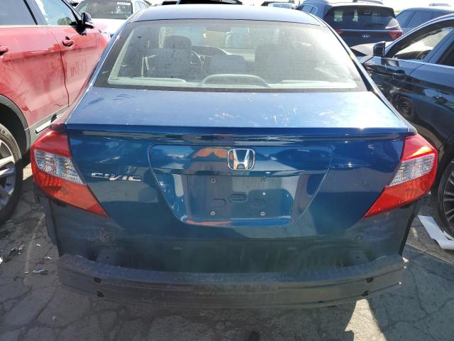 19XFB2F54CE342890 - 2012 HONDA CIVIC LX BLUE photo 6