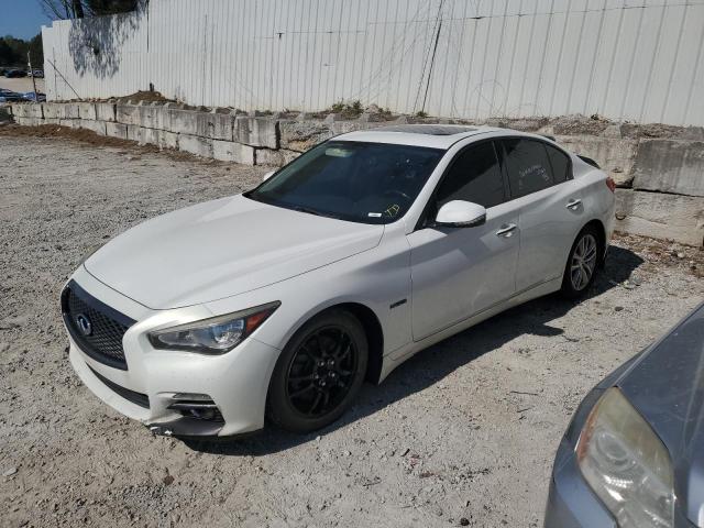 JN1AV7AP7EM691833 - 2014 INFINITI Q50 HYBRID PREMIUM WHITE photo 1