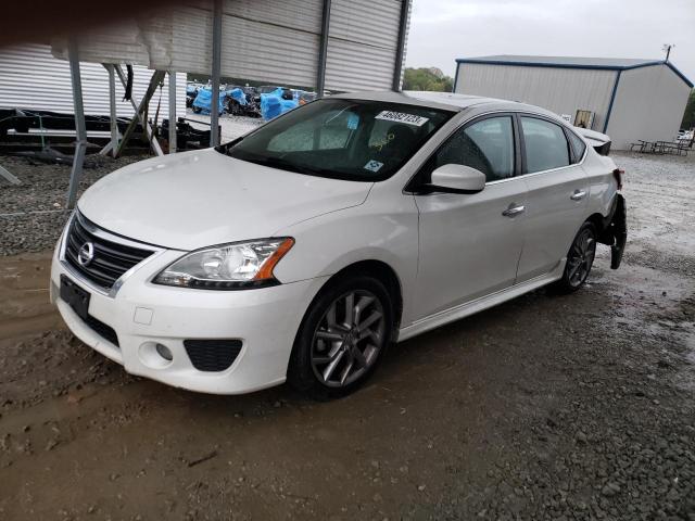 3N1AB7AP2DL714811 - 2013 NISSAN SENTRA S/S S WHITE photo 1