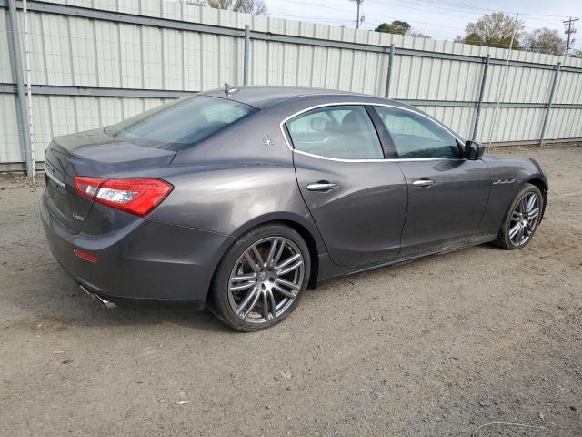 ZAM57XSA9F1152518 - 2015 MASERATI GHIBLI GRAY photo 3