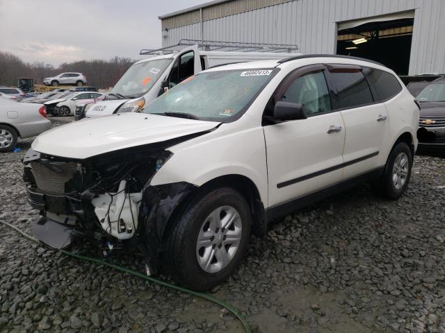 1GNKVFED6FJ132182 - 2015 CHEVROLET TRAVERSE LS WHITE photo 1