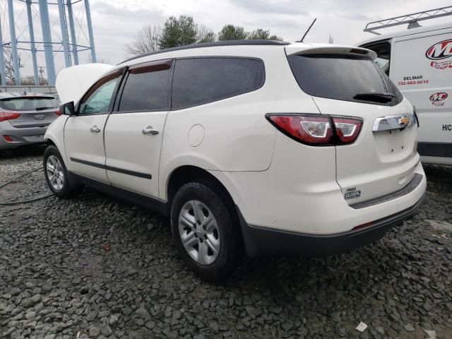 1GNKVFED6FJ132182 - 2015 CHEVROLET TRAVERSE LS WHITE photo 2