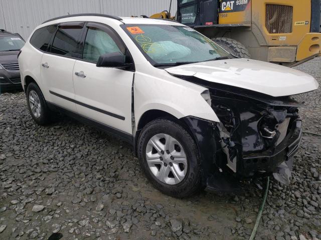 1GNKVFED6FJ132182 - 2015 CHEVROLET TRAVERSE LS WHITE photo 4