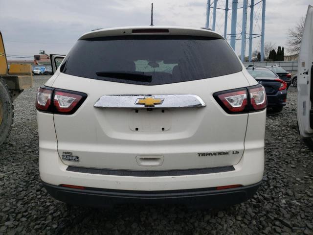 1GNKVFED6FJ132182 - 2015 CHEVROLET TRAVERSE LS WHITE photo 6